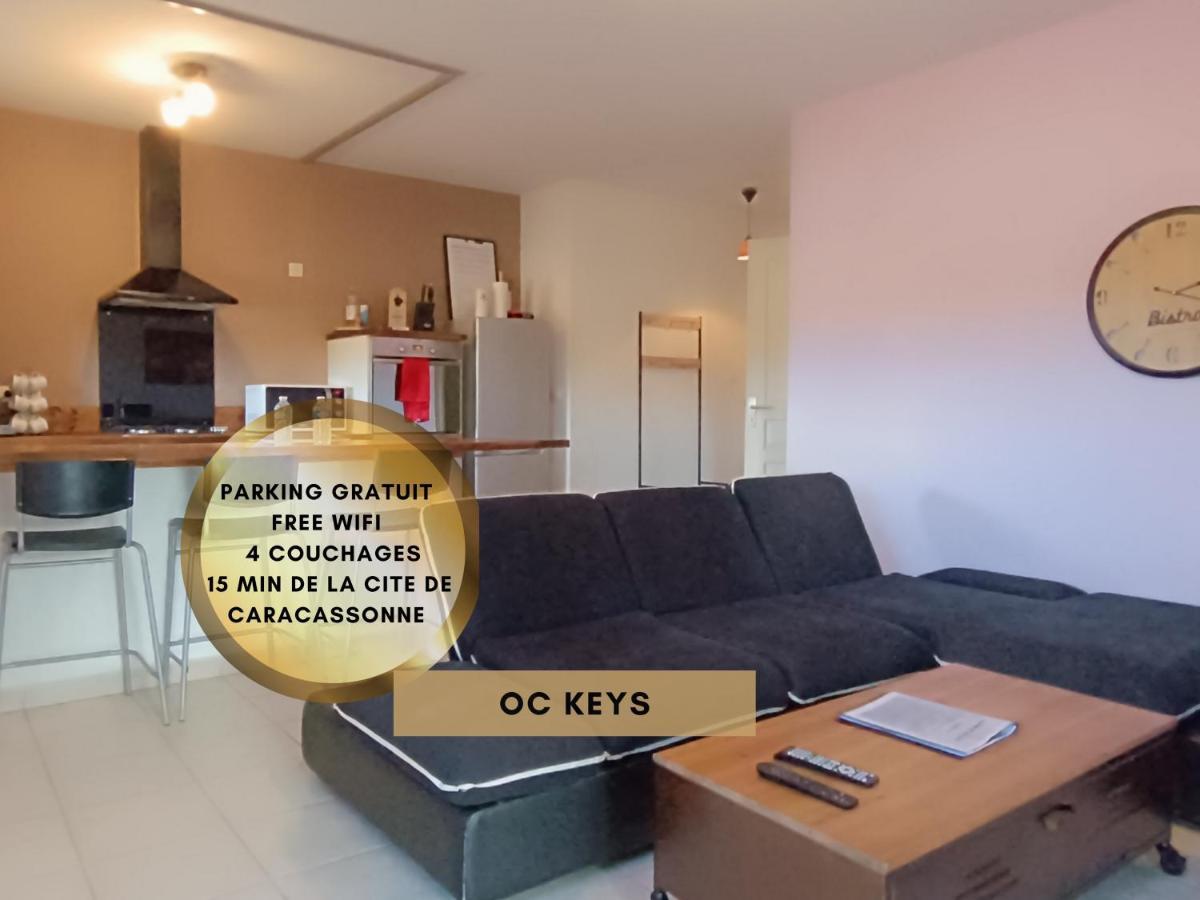 *Le Cocon Bistroquet*Oc.Keys/Terrasse/ Parking Apartment Carcassonne Exterior photo